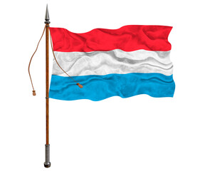 National flag of Luxembourg. Background  with flag  of Luxembourg