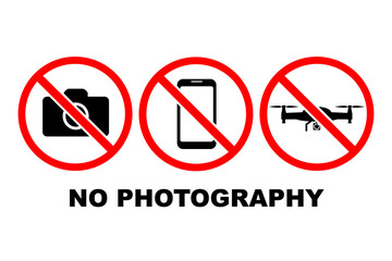 撮影禁止のイラスト(png)