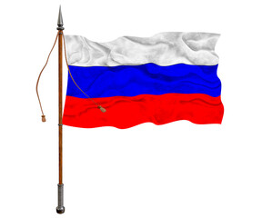 National Flag of Russia. Background  with flag  of Russia.