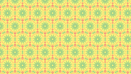 Ornamental Geometrical pattern - Bright Coloring – decorative illustrations,  textile, fabric, damask, wallpaper, desktop, cover, card