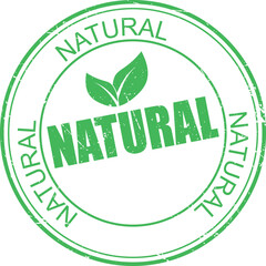 Natural gree eco concept - rubber stamp