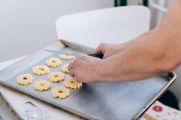 Homemade Christmas Cookies out of the oven