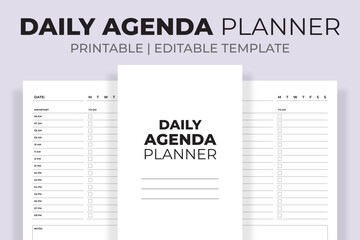 Daily Agenda Planner 
