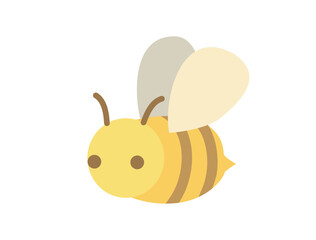 シンプルで可愛いアイコンにも使えるミツバチのイラスト