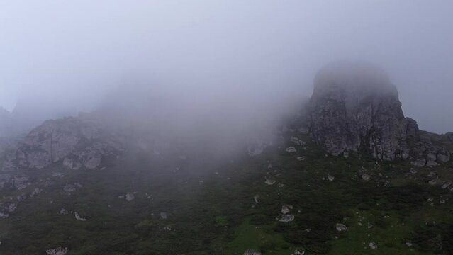 One of the peaks at Stara Planina mountain, Babin zub.