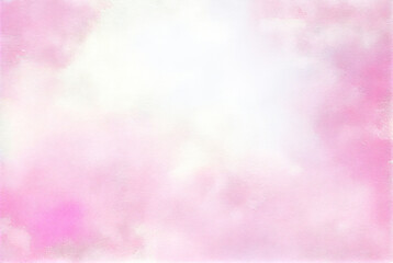 Watercolor wash pink paint texture background with copy space generative AI art - 564632163