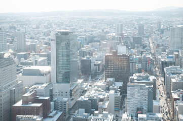 Fototapeta premium 北海道 札幌 冬景色 素材