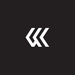line logo abstract minimalist modern suitable for fashion company and consulting business on black background. 