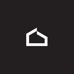 line logo abstract minimalist modern suitable for fashion company and consulting business on black background. 