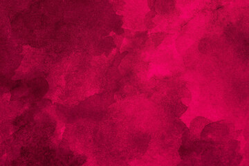 Purple red pink abstract watercolor. Art background for design. Viva magenta. Color 2023. Grunge....