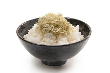 とろろ昆布乗せ御飯