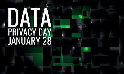 data privacy day. Design suitable for greeting card poster and banner