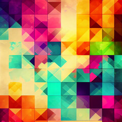 colorful mosaic geometric shape background