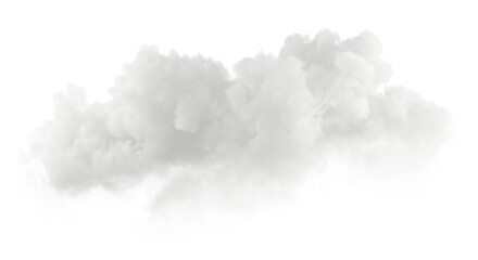 Clouds shape condensation fog cutout transparent backgrounds 3d render - obrazy, fototapety, plakaty