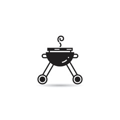 barbeque icon on white background