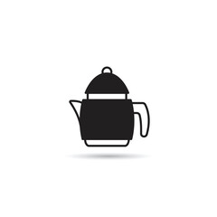 kettle icon on white background