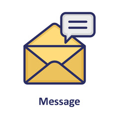 Chat bubble, envelope  Vector Icon which can easily modify or edit

