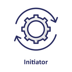 Beginning, cogwheel Vector Icon which can easily modify or edit

