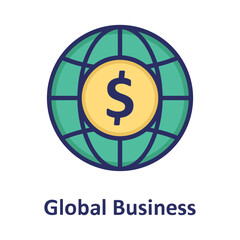 Business, dollar Vector Icon which can easily modify or edit

