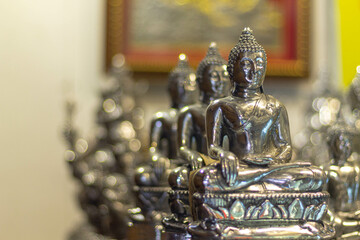 Buddha statue, silverware, Wat Sri Suphan, Chiang Mai Province