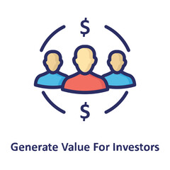 Investor, partnership Vector Icon which can easily modify or edit
