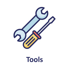 Constructor tool, garage tool Vector Icon which can easily modify or edit
