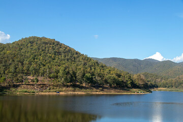Fototapeta na wymiar Huai Jo Reservoir, San Sai, Chiang Mai