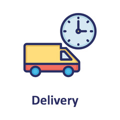 Delivery, delivery time Vector Icon which can easily modify or edit

