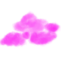 Pink Cloud Illustration Transparent Background