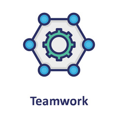 Business, cogwheel Vector Icon which can easily modify or edit

