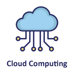 Cloud, cloud computing Vector Icon which can easily modify or edit
