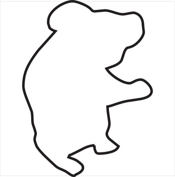 Vector, Image of mouse icon, Black and white color, with transparent background.