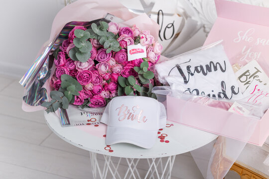 White cap for the bride's bachelorette party.	