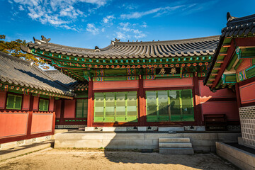 Fototapeta premium Décors de l'intérieur d'un palais Coréen. 