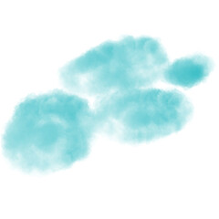 Turqoise Cloud Illustration Transparent Background