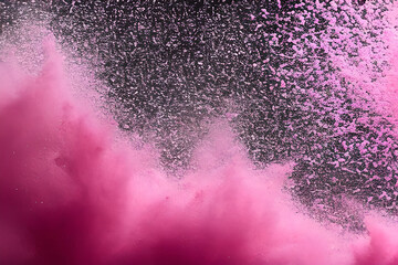 pink powder splash