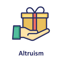 Altruism, care Vector Icon
