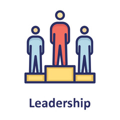 Leader, leadership Vector Icon

