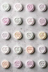 Love Heart Retro Sweets 1