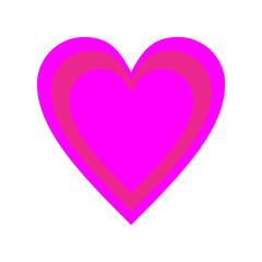 vector illustration of love with a combination of several attractive colors