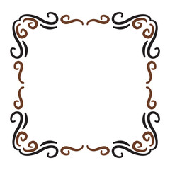victorian line ornament frame
