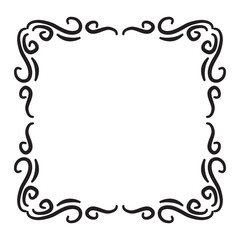 victorian line ornament frame
