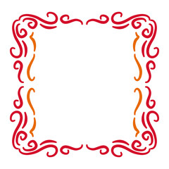 victorian line ornament frame