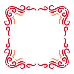 victorian line ornament frame
