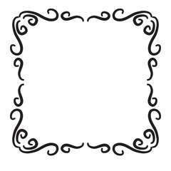 victorian line ornament frame