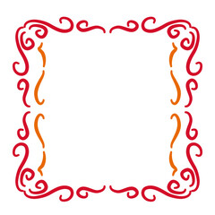 victorian line ornament frame