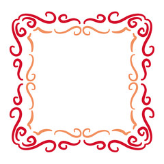 victorian line ornament frame
