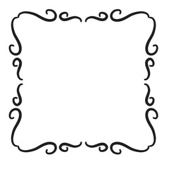 victorian line ornament frame