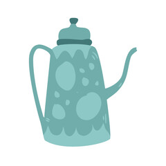 patterned traditional teapot