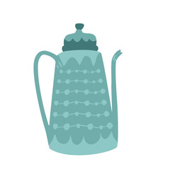 patterned traditional teapot